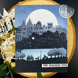 Hero Arts Tri-Fold Edge City -stanssi