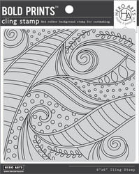 Hero Arts leimasin Swirls & Dots Bold Prints