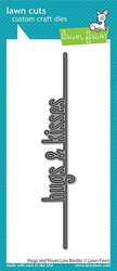 Lawn Fawn stanssi Hugs and Kisses Line Border