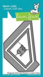Lawn Fawn stanssi Diagonal Gift Card Pocket