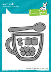 Lawn Fawn stanssi Stitched Mug Frame