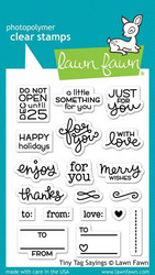 Lawn Fawn leimasinsetti Tiny Tag Sayings