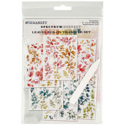 49 and Market Rub-Ons siirtokuvat Spectrum Sherbert, Leaves