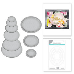 Spellbinders stanssisetti Fluted Classics Ovals