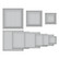 Spellbinders stanssisetti Fluted Classics Squares