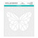 Spellbinders Geometric Butterfly -sapluuna