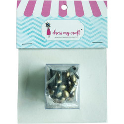 Dress My Craft haaraniitit, antiikkipronssi, 6 mm