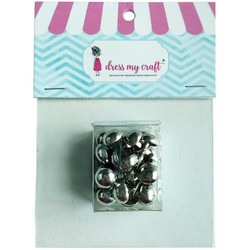 Dress My Craft haaraniitit, kromi, 9 mm