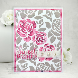 Creative Expressions sapluuna Roses In Tea Garden