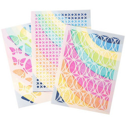 Vicki Boutin sapluunasetti Sweet Rush, Flutter, 3 kpl