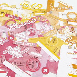 49 and Market leikekuvat Sherbert Ephemera Bits, Strawberry Lemonade