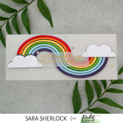 Picket Fence stanssi Curvy Rainbow Slim Line