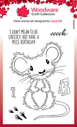 Woodware leimasin Fuzzie Friends, Maisie The Mouse