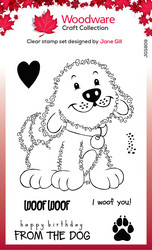 Woodware leimasin Fuzzie Friends, Parker The Puppy