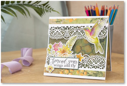 Crafter's Companion Hummingbird leimasin Spread Your Wings