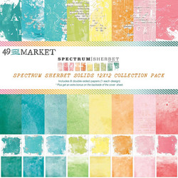 49 and Market paperipakkaus Spectrum Sherbet Solids, 12
