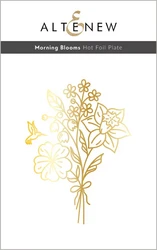 Altenew Morning Blooms Hot Foil -kuviolevy