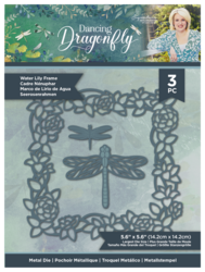 Crafter's Companion Dancing Dragonfly stanssi Water Lily Frame