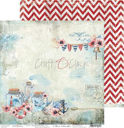 Craft O'clock skräppipaperi Seaside Greetings 01