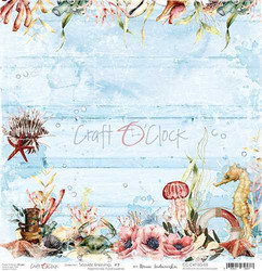Craft O'clock skräppipaperi Seaside Greetings 03