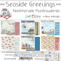 Craft O'clock paperipakkaus Seaside Greetings, 6