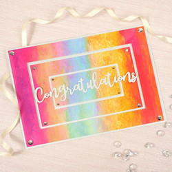 Hunkydory kartonkipakkaus Colour Carnival, A4, 24 arkkia, 350 gsm