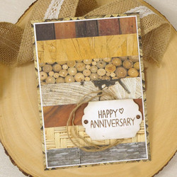 Hunkydory kartonkipakkaus Wonderful Wood, A4, 24 arkkia, 350 gsm
