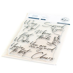 Pinkfresh Studio leimasinsetti Modern Script Sentiments