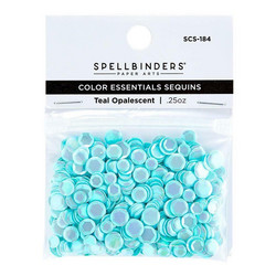 Spellbinders Opalescent Color Essentials Sequins -paljetit, teal