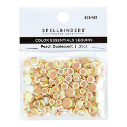 Spellbinders Opalescent Color Essentials Sequins -paljetit, peach