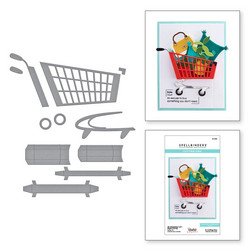 Spellbinders stanssisetti 3D Shopping Cart - Right Facing