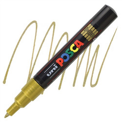 POSCA Extra-Fine Paint Marker -kynä PC-1M, kulta