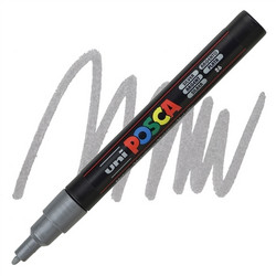 POSCA Fine Paint Marker -kynä PC-3M, hopea