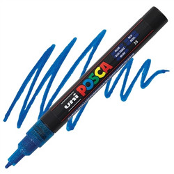 POSCA Fine Paint Marker -kynä PC-3ML, glitter sininen