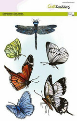 CraftEmotions leimasin Butterflies