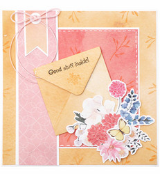Studio Light Essentials stanssi- ja leimasinsetti Square Floral Envelope