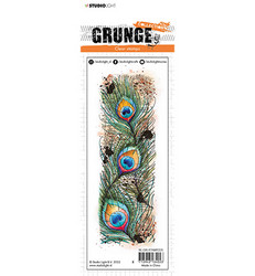 Studio Light leimasin Grunge Collection, Peacock Feather