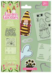 Crafter's Companion Garden Gnomes leimasin, stanssi -ja sapluunasetti Gnome Girl
