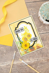 Crafter's Companion The Sunflower Collection leimasin Sunflower Bouquet