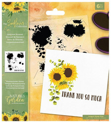 Crafter's Companion The Sunflower Collection leimasin Sunflower Bouquet