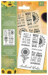 Crafter's Companion The Sunflower Collection leimasin Sunkissed Wishes