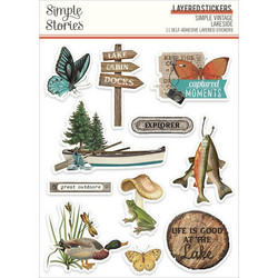 Simple Stories Layered Stickers -tarrat Simple Vintage Lakeside