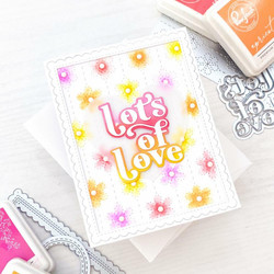 Pinkfresh Studio stanssi Floral Backdrop Cover Plate