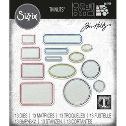 Sizzix Thinlits stanssi Vintage Label