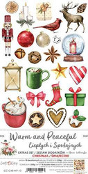 Craft O'clock paperipakkaus Warm and Peaceful, Christmas, Extras To Cut, 6