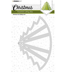 Studio Light Christmas Essential stanssisetti Christmas Tree Folding Card