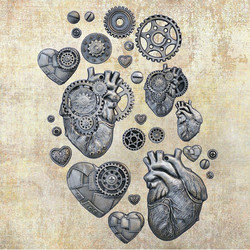 Prima Marketing Mould -muotti Steampunk Hearts