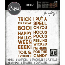 Sizzix Thinlits stanssi Bold Text Halloween