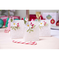Sizzix 3D Textured Impressions kohokuviointikansio Delicate Mistletoe