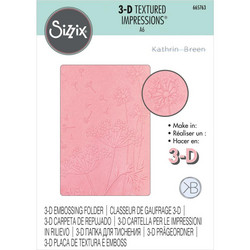 Sizzix 3D Textured Impressions kohokuviointikansio Summer Wishes